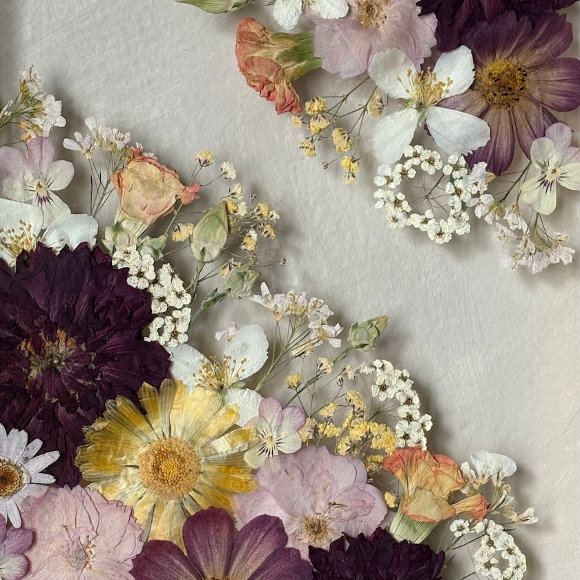 Poetry of flowers in three colours