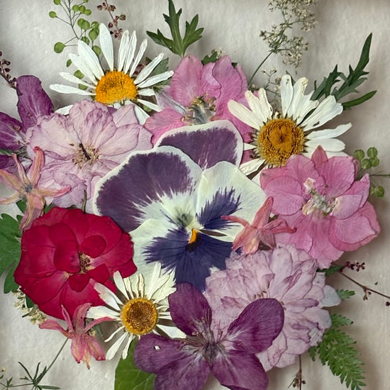 Tricolor symphony of flowers