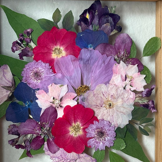 Tricolor symphony of flowers
