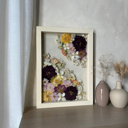 Poetry of flowers in three colours