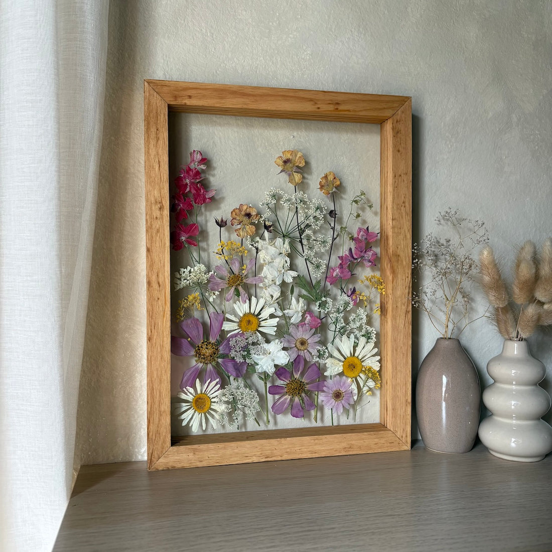 Poetry of flowers in three colours