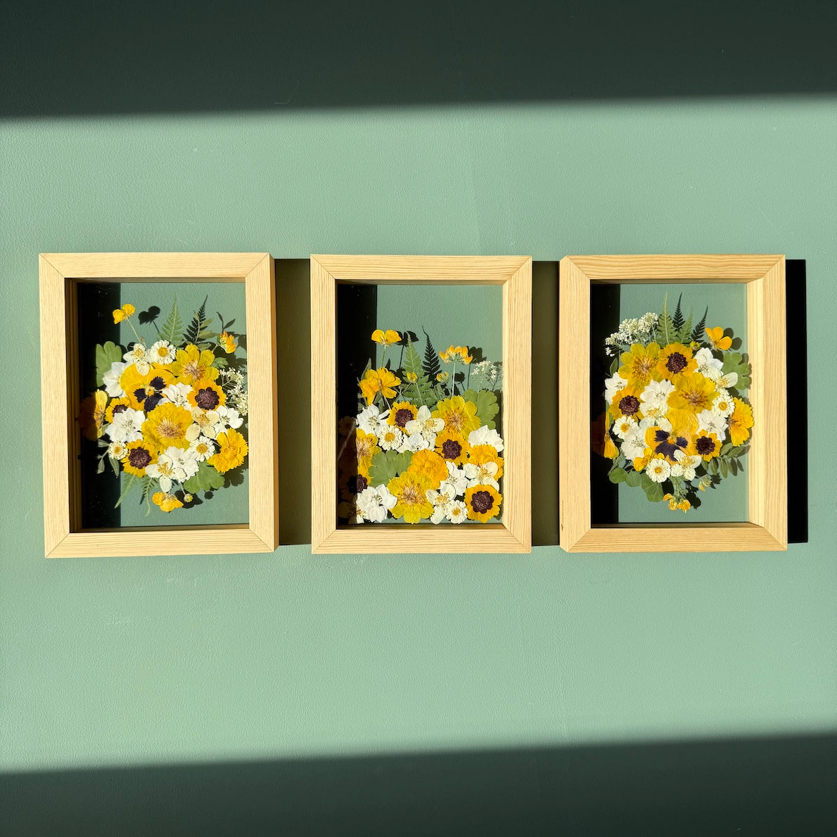 Sun-kissed - set of 3x S paintings