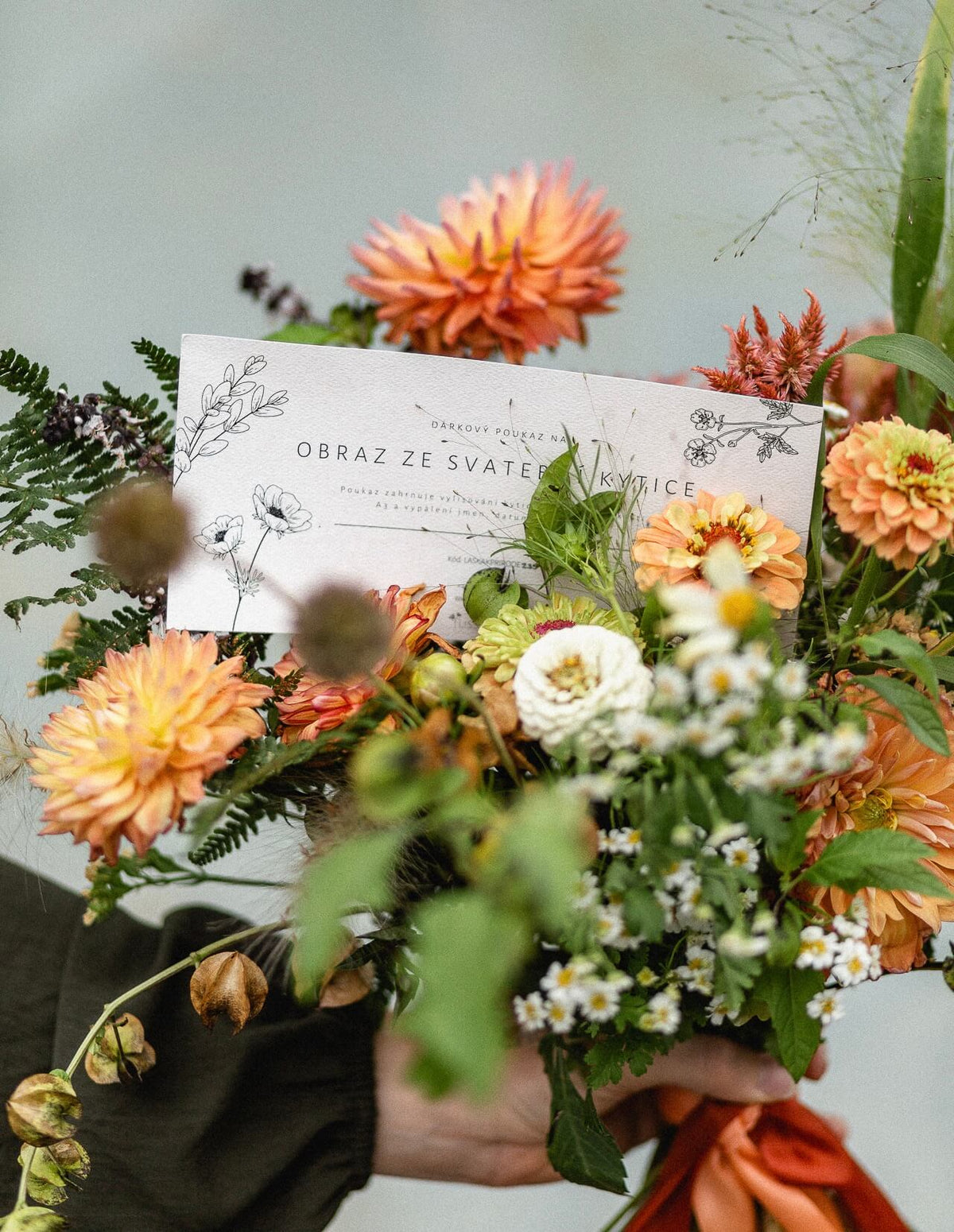 Gift voucher - a picture of a wedding bouquet
