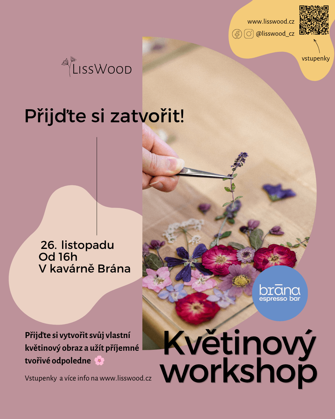 Flower painting workshop - PRAGUE 31.10.2026