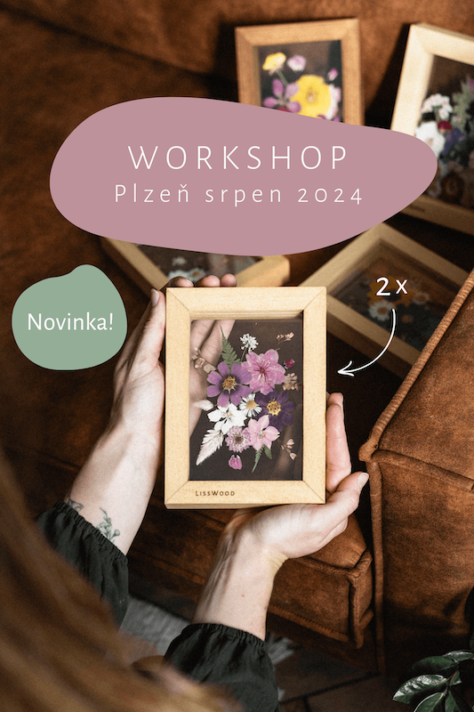 Flower workshop creation of 2 A6 paintings - PLZEN 31.8.2024