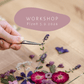 Flower workshop creation of 2 A6 paintings - PLZEN 31.8.2024