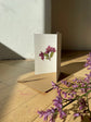Greeting card with pressed cherry